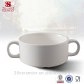 Taça de sopa quente da porcelana de osso da venda, copo da sopa da porcelana